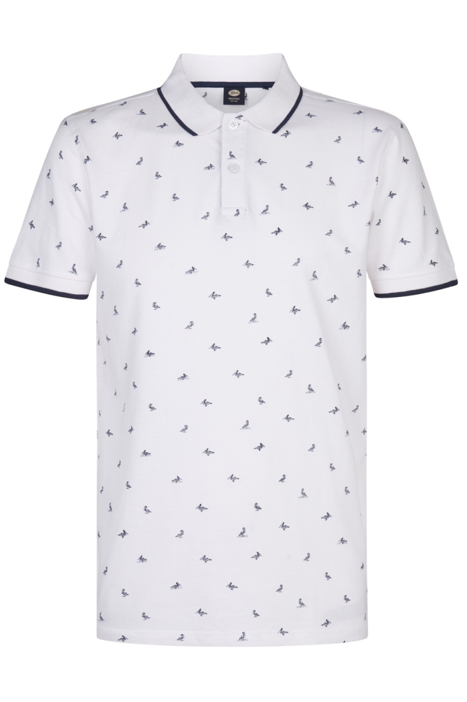 POLO MET ALLOVER PRINT M 1050 POL106 0000 Bright White